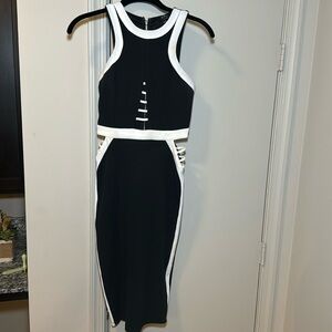Privy Black and White Dress